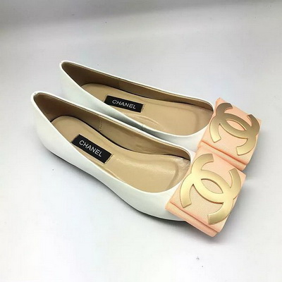 CHANEL Shallow mouth flat shoes Women--023